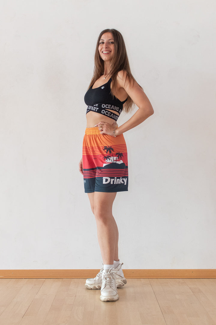 pantaloncini sunset drinky cup