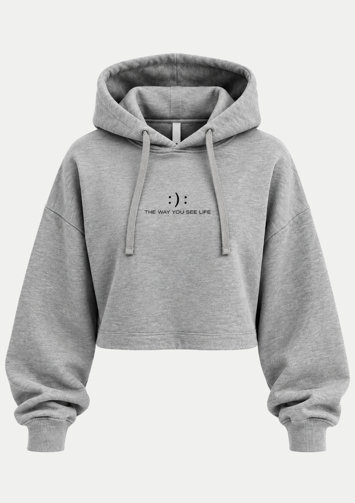Felpa Donna Crop con Cappuccio – THE WAY YOU SEE LIFE